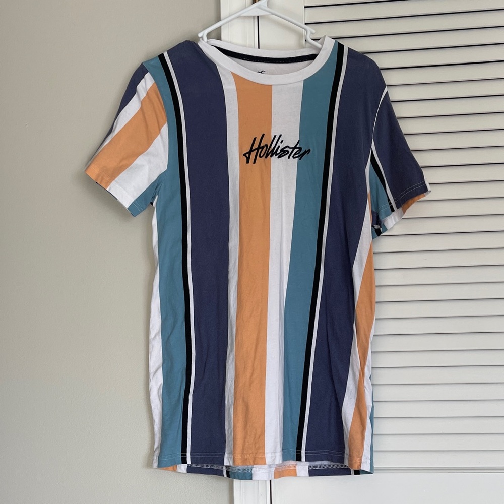 Hollister Multicolor Vertical Stripe Tee